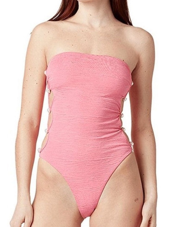 La Porte Other - La Porte XS Stephanie jacquard one piece swimsuit bubblegum